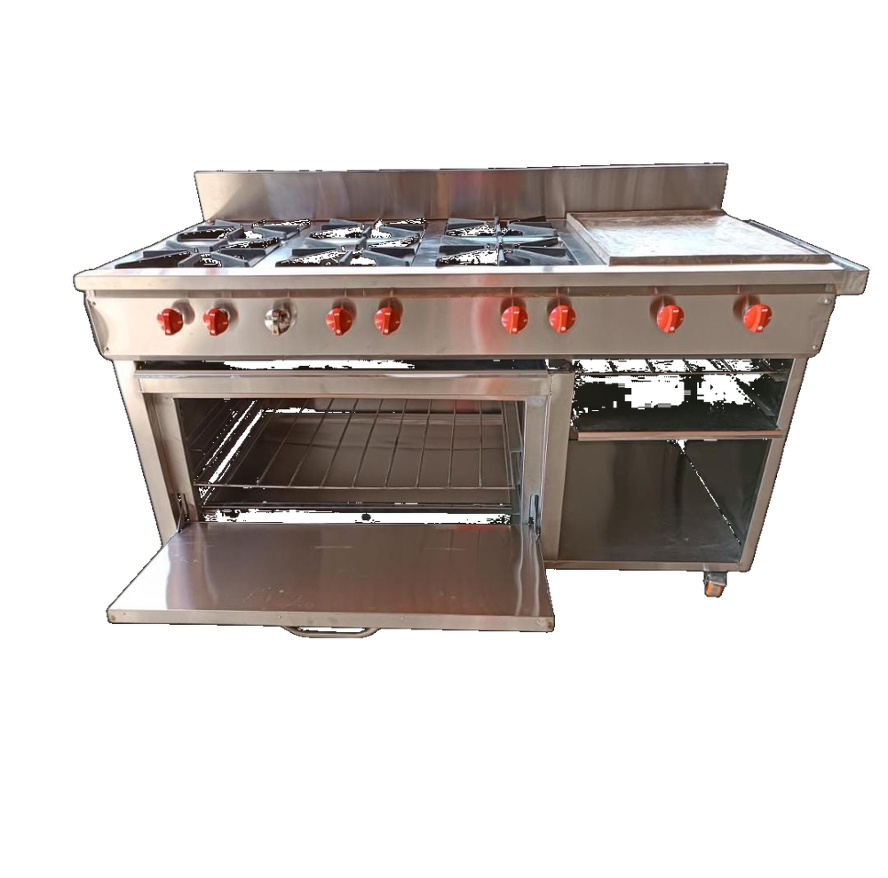 Cocina con Horno, Plancha y Gratinador